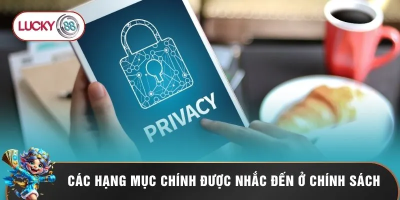 Chính Sách Bảo Mật Lucky88 - Bức Tường Lửa Bất Khả Xâm Phạm 2 Các hạng mục chính được nhắc đến ở chính sách