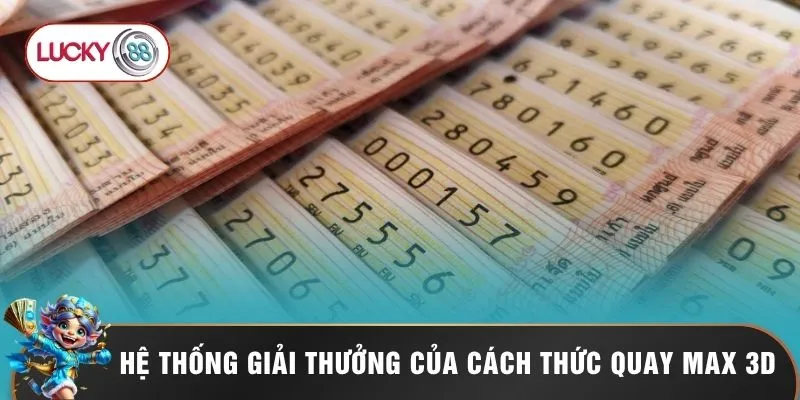 Xổ Số Vietlott Lucky88 - Vòng Quay Định Mệnh Săn Jackpot 2 Hệ thống giải thưởng của cách thức quay Max 3D