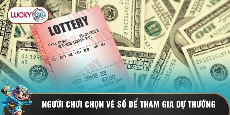 Xổ Số Vietlott Lucky88 - Vòng Quay Định Mệnh Săn Jackpot 3 Người chơi chọn vé số để tham gia dự thưởng